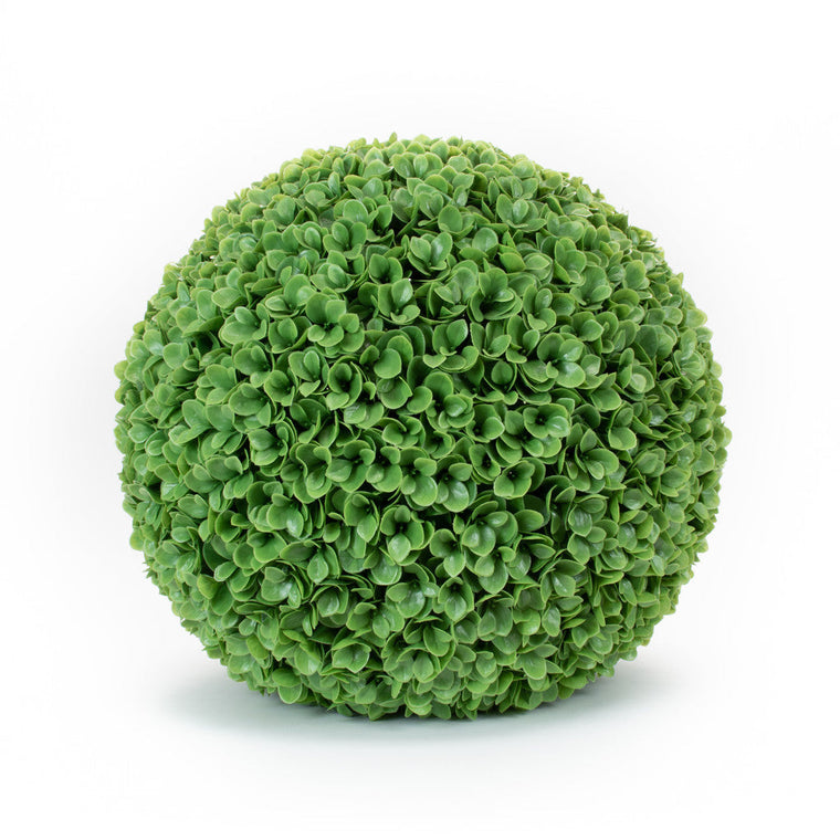 Faux Jade Leaf Ball - 21.5 Inch