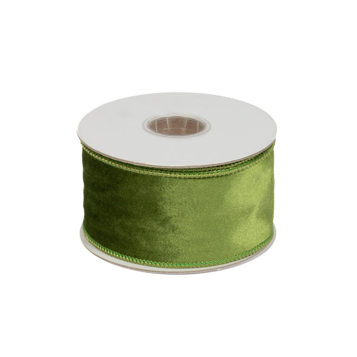 Velvet Ribbon 2.5 Inch - Fresh Green