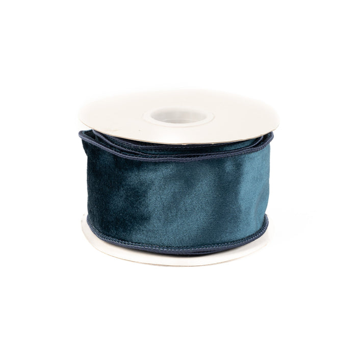 Velvet Ribbon 2.5 Inch - Marine Blue