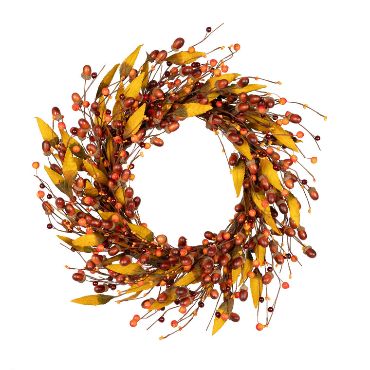 Acorn Harvest Wreath - 24 Inch