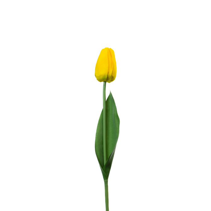 Real Touch Tulip - Yellow - 17 Inch - Set of 12