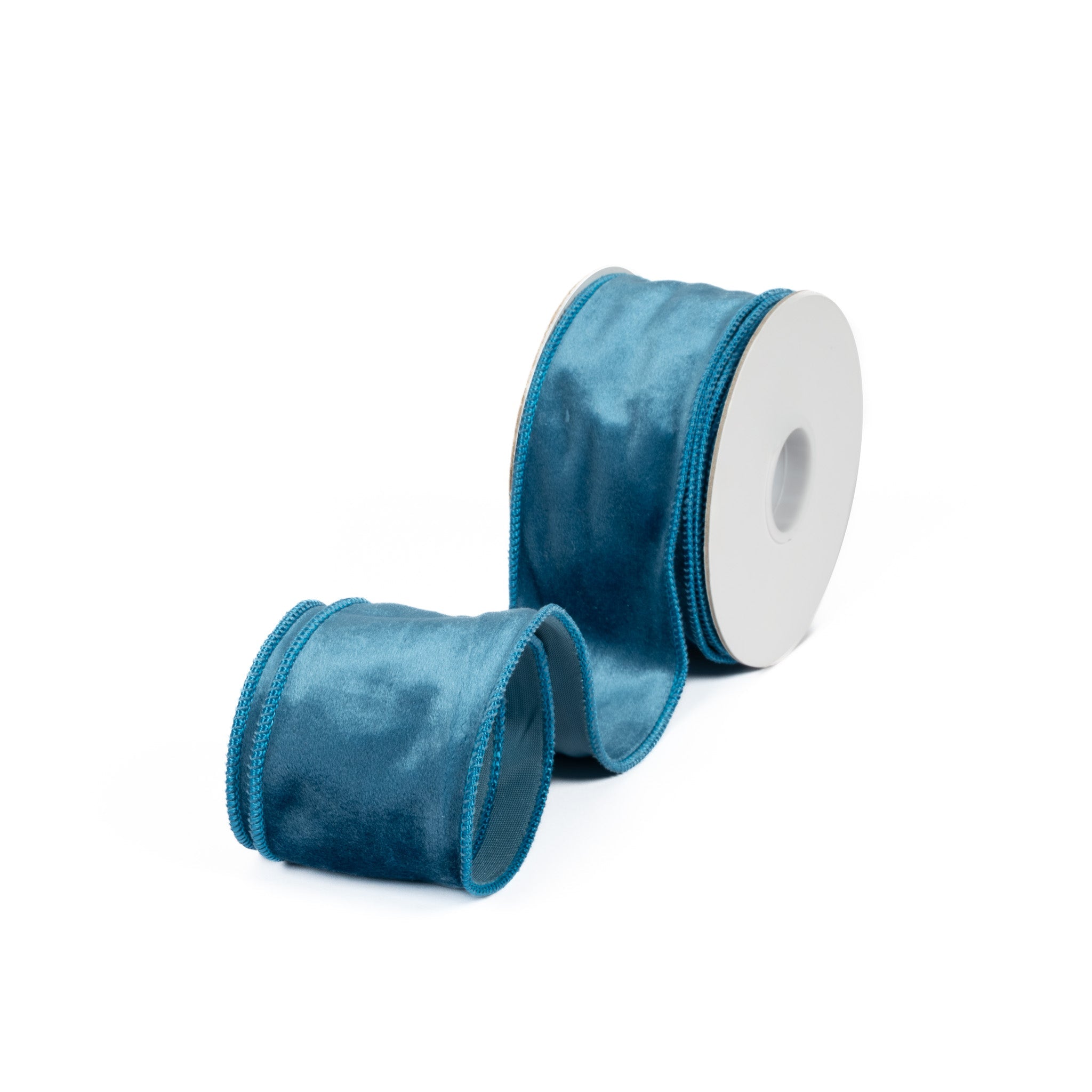 Velvet Ribbon 2.5 Inch - Peacock Blue