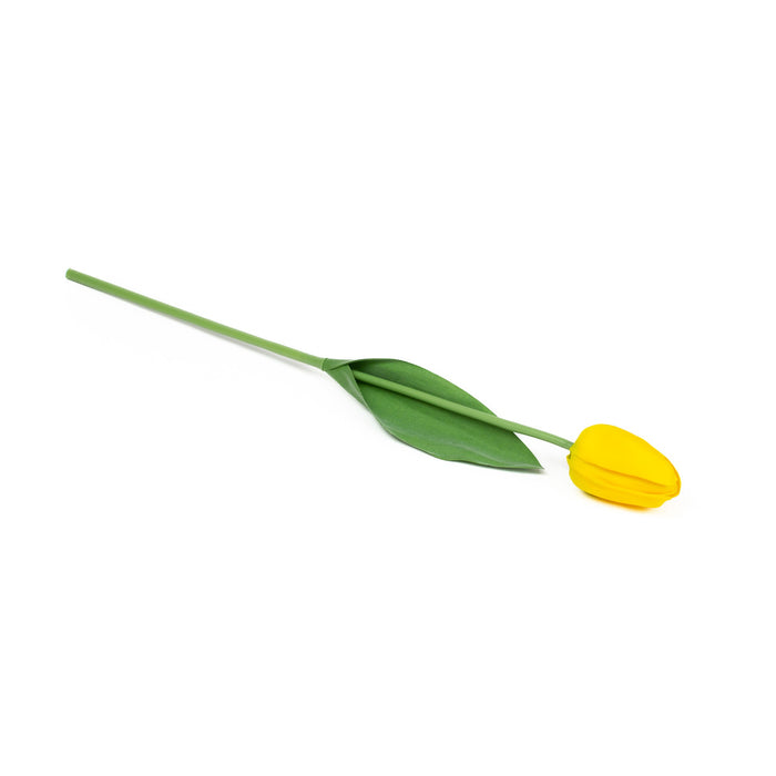 Real Touch Tulip - Yellow - 17 Inch - Set of 12