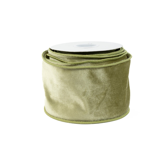 Velvet Ribbon 4 Inch - Moss