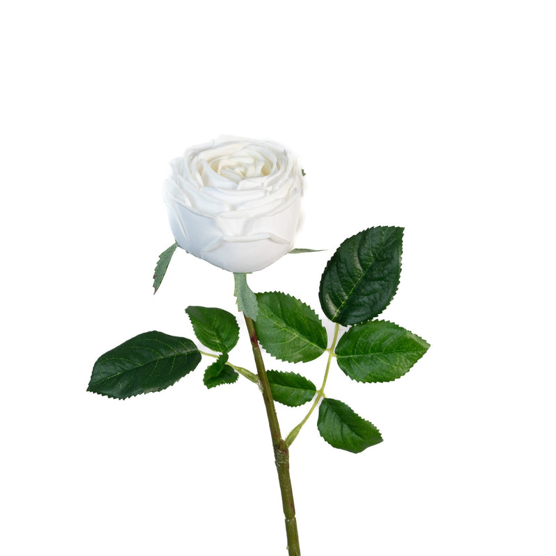 Real Touch Garden Rose - White 17 Inch