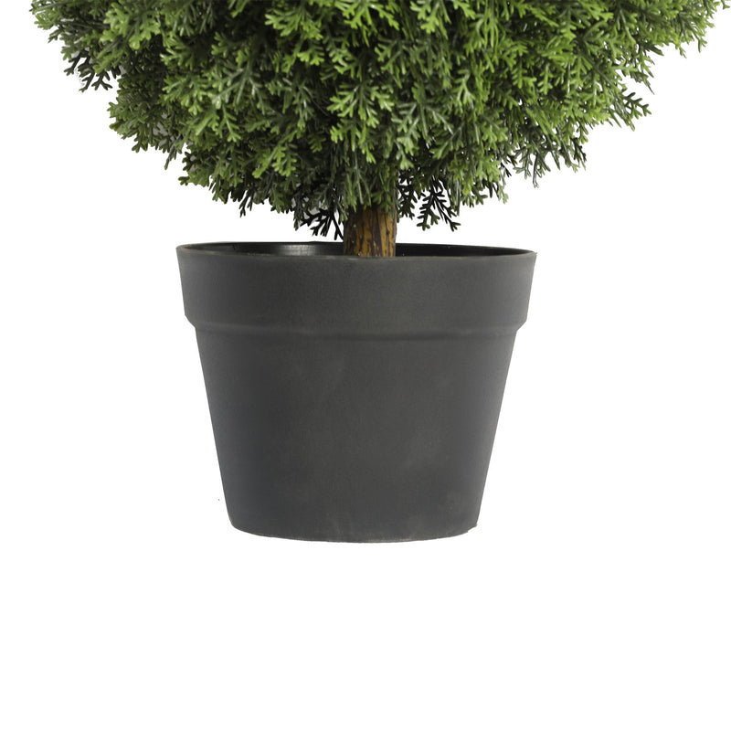 UV Cypress Double Ball 36 Inch Topiary