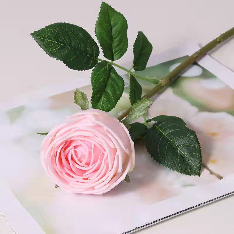 Real Touch Garden Rose - Pink 17 Inch