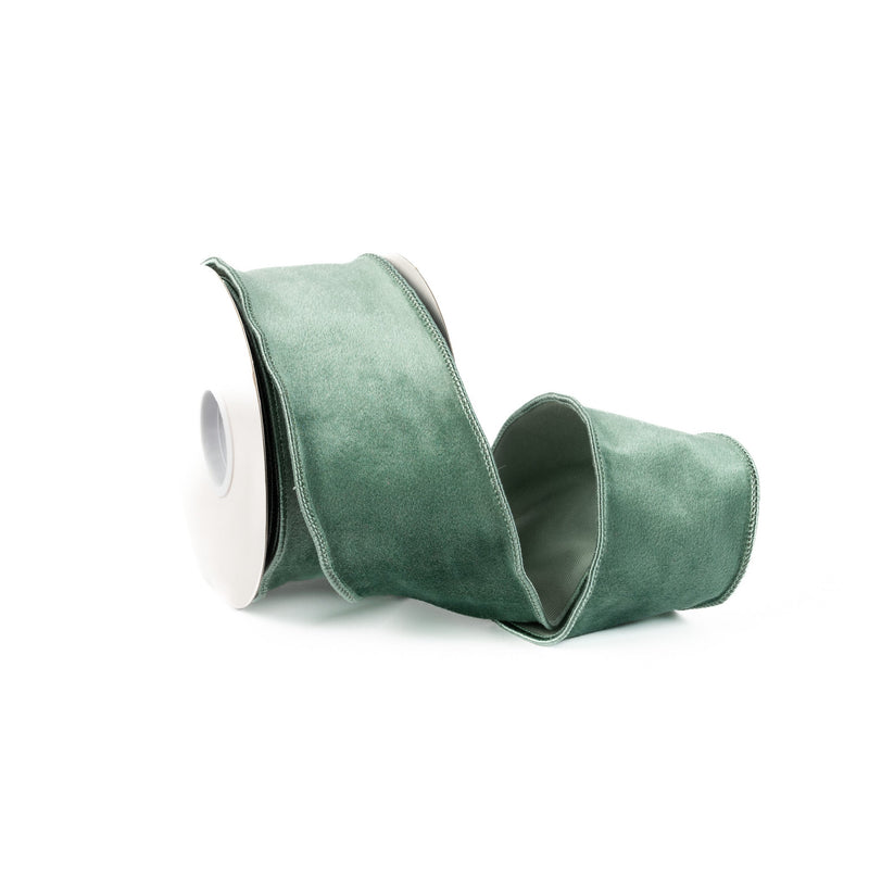 Velvet Ribbon 2.5 Inch - Celadon