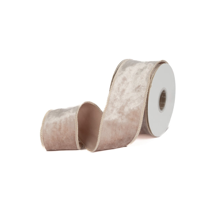 Velvet Ribbon 2.5 Inch - Blush