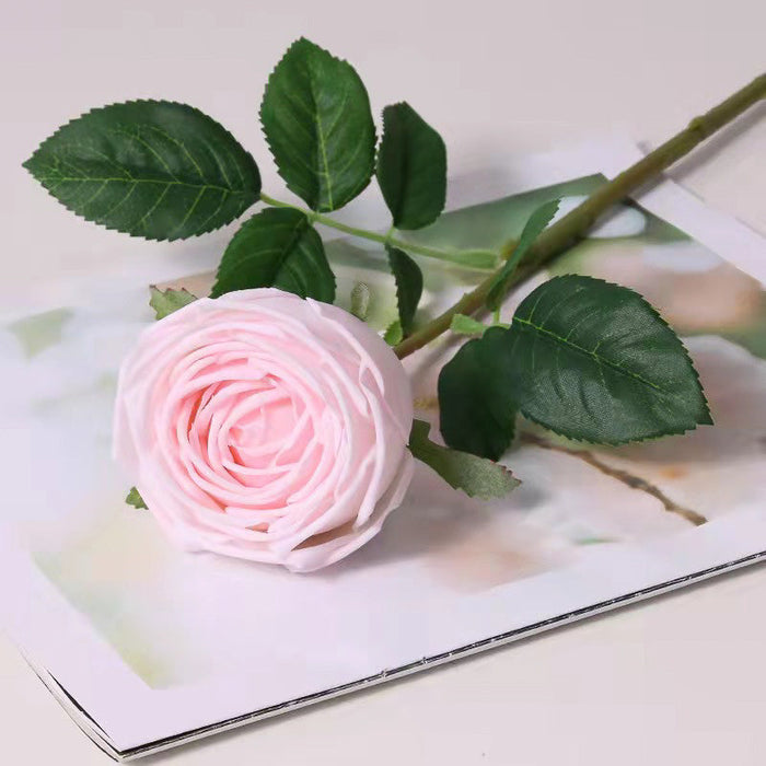 Real Touch Garden Rose - Soft Pink 17 Inch