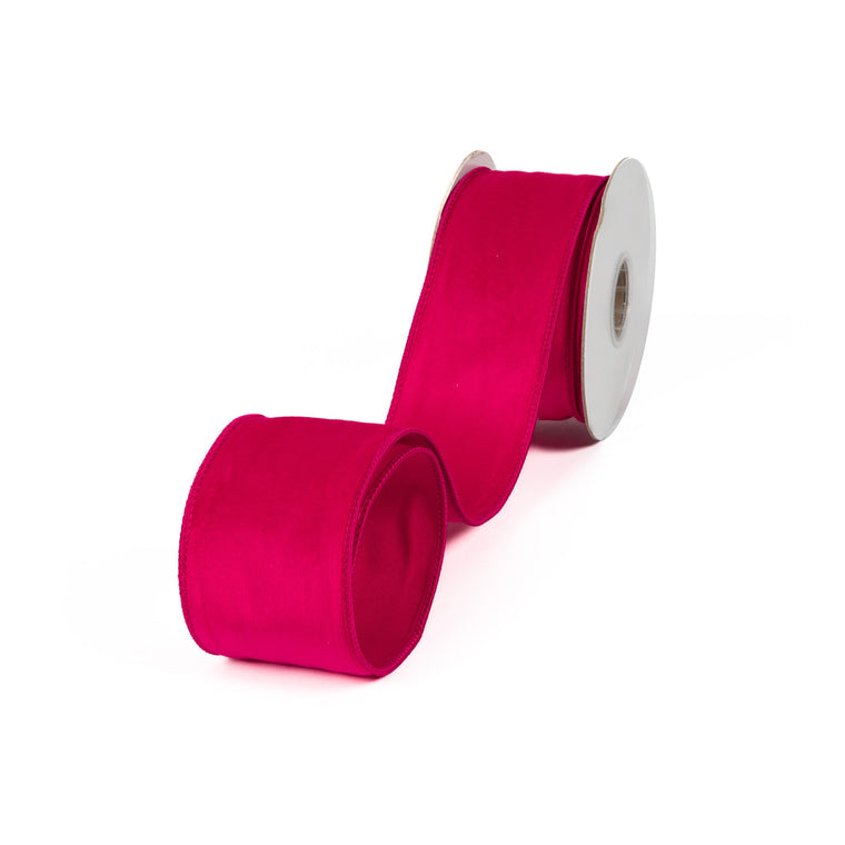 Velvet Ribbon 2.5 Inch - Magenta