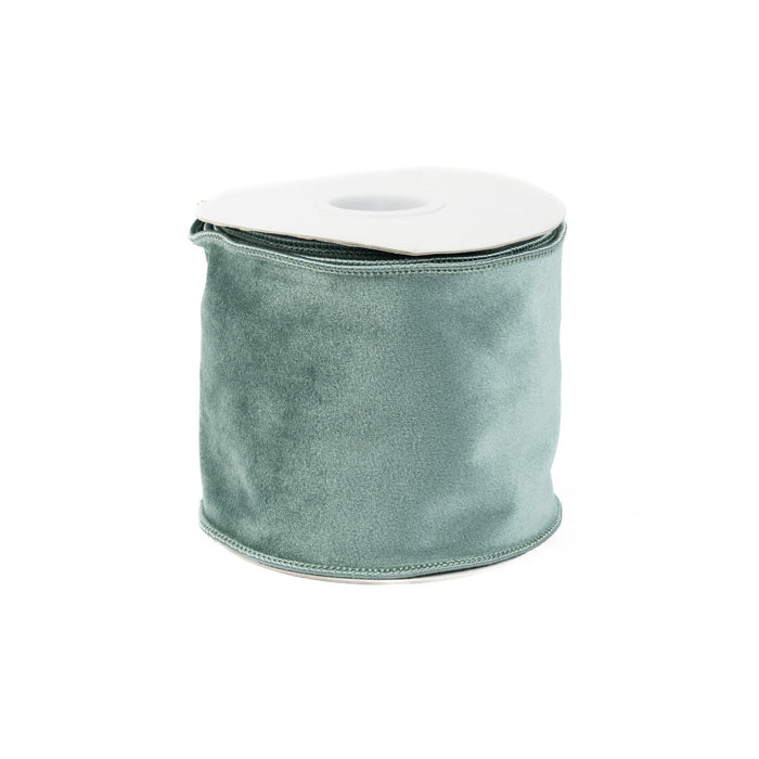 Velvet Ribbon 4 Inch - Celadon