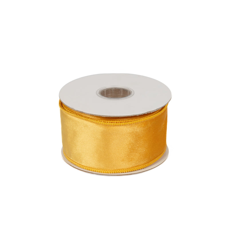 Velvet Ribbon 2.5 Inch - Honey